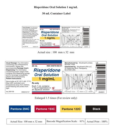 Container Label (Risperidone Oral Solution Label)